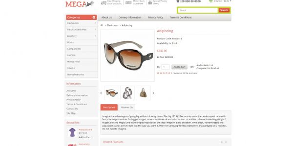 Mega Shop OpenCart theme – latest version with free installation - Image 3