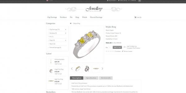 Jewellery OpenCart theme: latest version and free installation included - Image 3