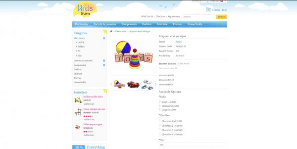 Kids Store OpenCart theme: latest version and free installation included - Image 3