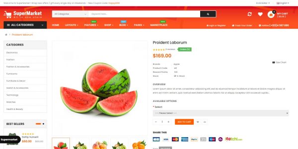 SuperMarket OpenCart theme: latest version and free installation included - Image 3