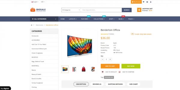 BigSale OpenCart theme: buy the latest version and get free installation - Image 3