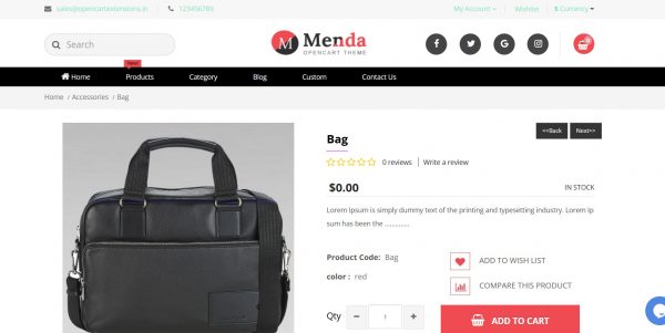 Menda OpenCart theme: purchase the latest version with free installation - Image 3