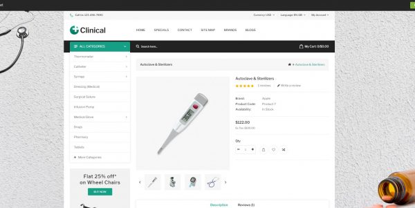 Clinical OpenCart theme: purchase the latest version with free installation - Image 3