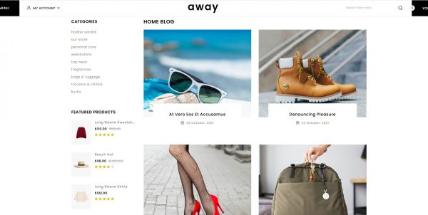 Away OpenCart theme: buy the latest version and get free installation - Image 4