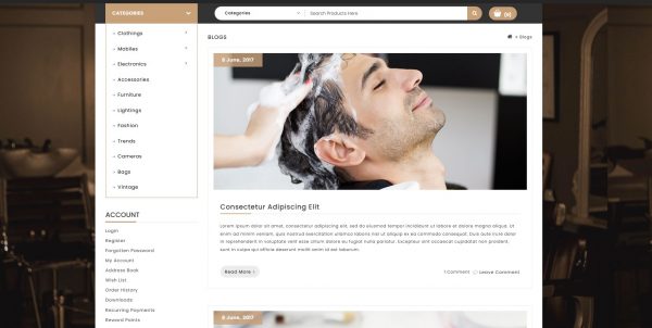 Shaver OpenCart theme: purchase the latest version with free installation - Image 4