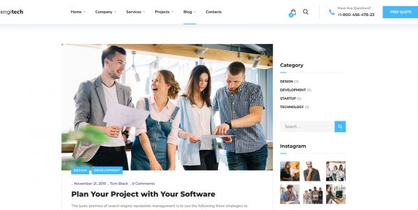 Engitech WordPress original theme, newest version + complimentary installation bonus - Image 4