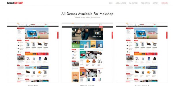 MaxShop OpenCart theme – latest version with free installation