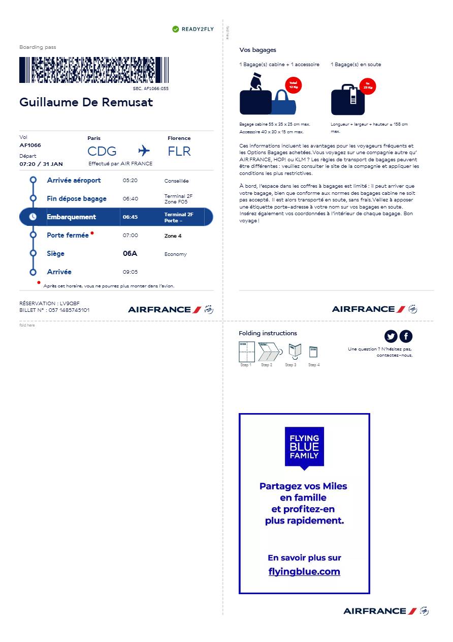 Turkish Airlines boarding pass in Word and PDF formats