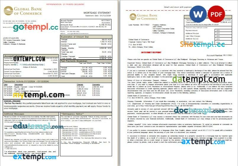 India Maharashtra Pimpri Chinchwad Municipal Corporation tax receipt editable template in Word and PDF formats