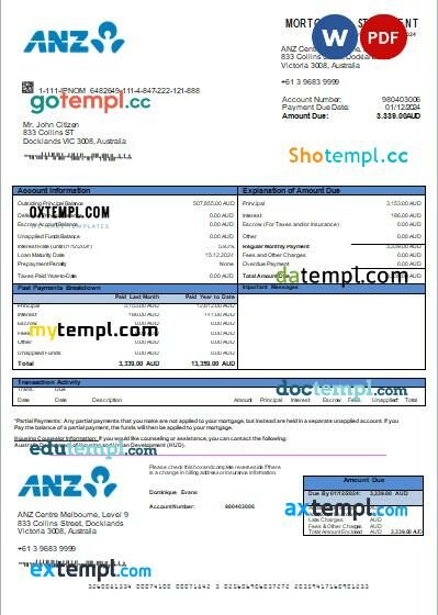 UAE Dubai Kosmonte Foods tax invoice editable template in Word and PDF formats