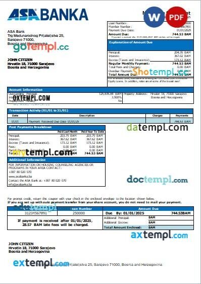 Mitchell School District Education agenda template in Word and PDF formats