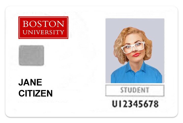 KU Leuven student ID template in PSD format