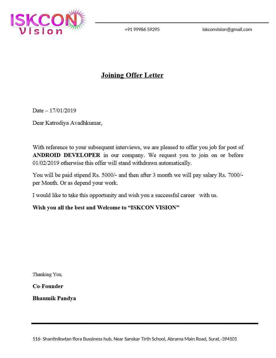 Lando natural Oil & Gas company LLC QA Welding Inspector offer letter in Word and Pdf formats