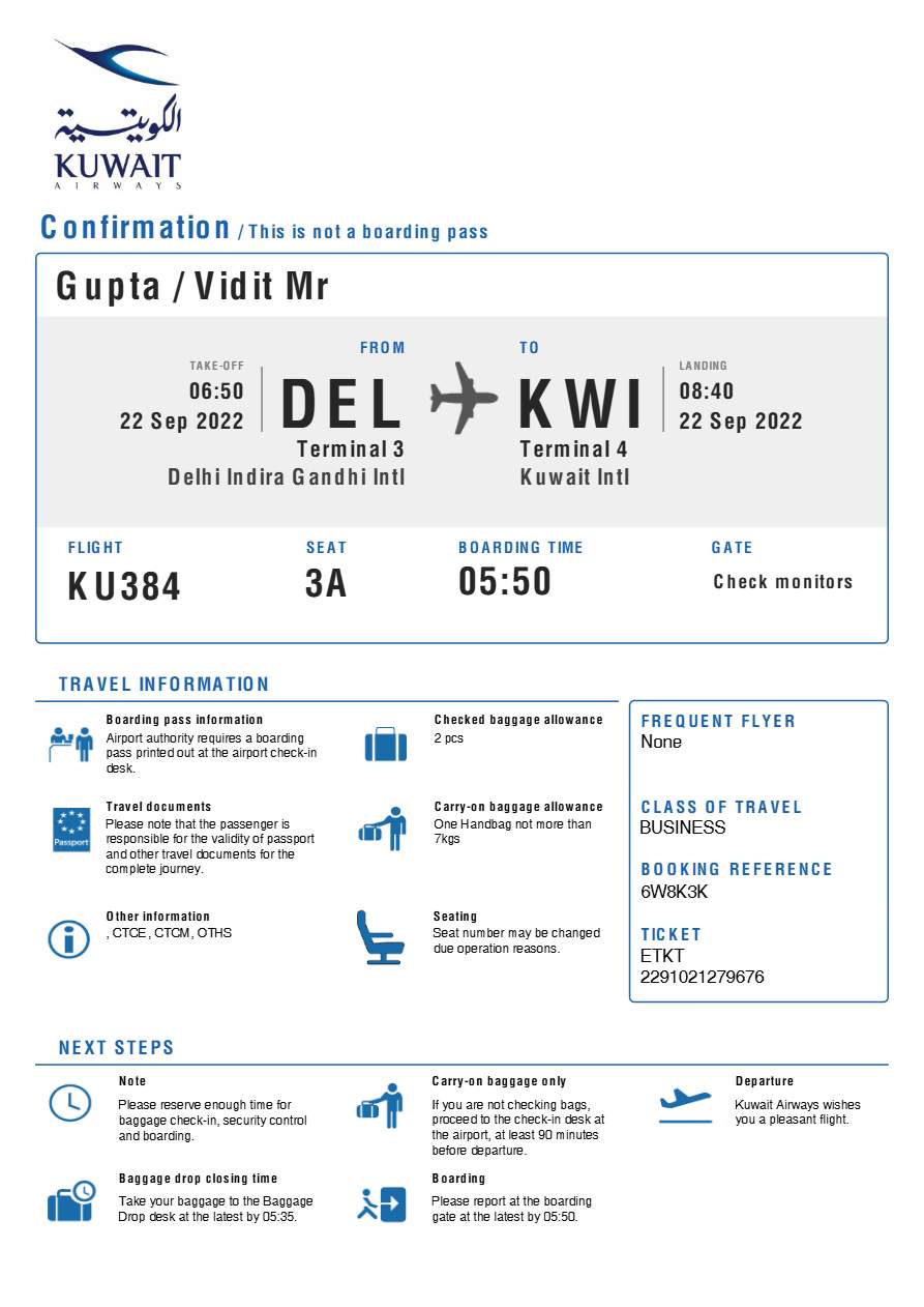 Laudamotion boarding pass in Word and PDF formats