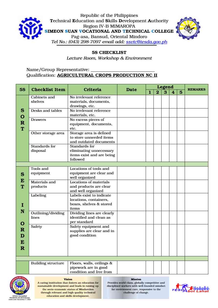 ECA Victoria University GTE checklist template in Word and PDF formats, 4 pages