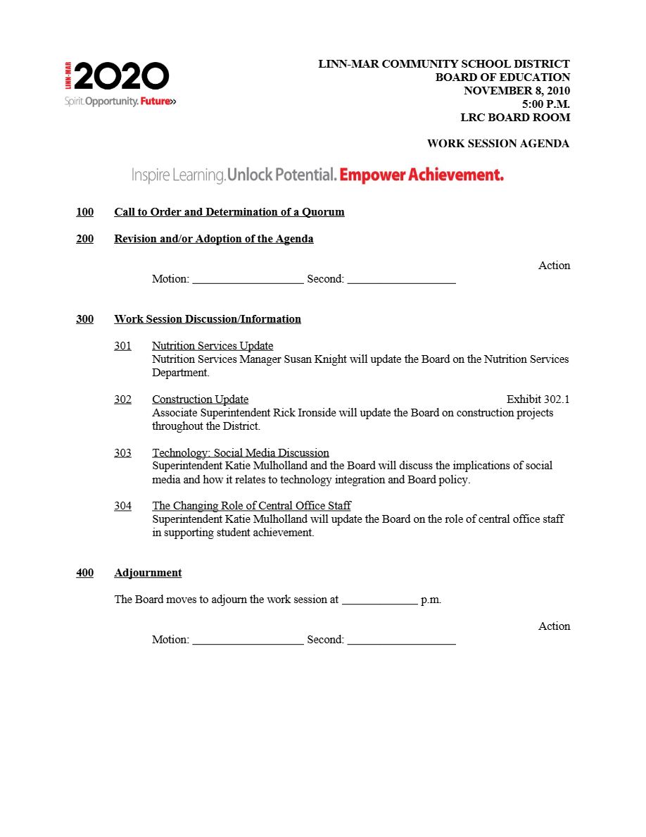 Spirit Opportunity Future Work Session agenda template in Word and PDF formats