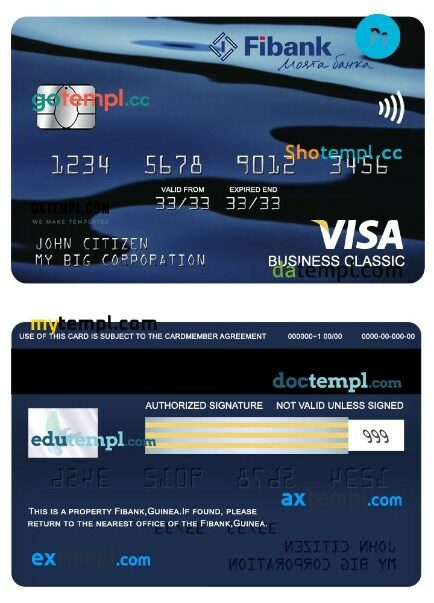 Zimbabwe national registration ID card PSD template