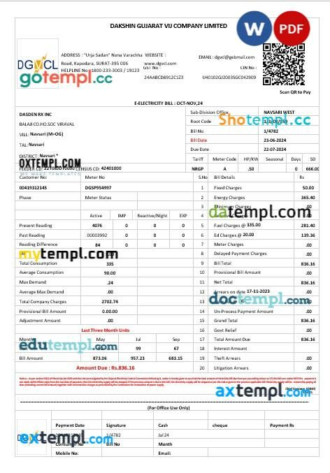Slovenia Factor banka mortgage statement in Word and PDF formats