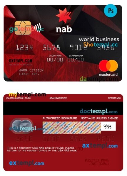 Zimbabwe national registration ID card PSD template