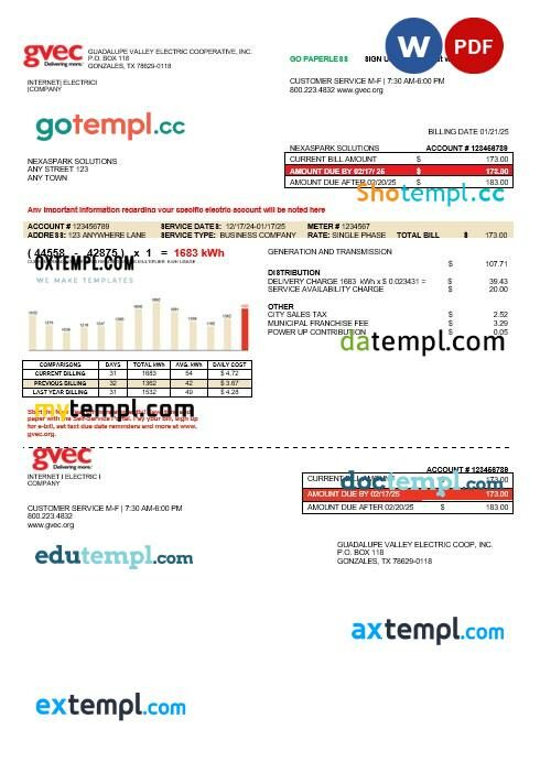 perfect fit pay stub template in Word and PDF format
