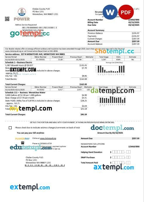 perfect fit pay stub template in Word and PDF format