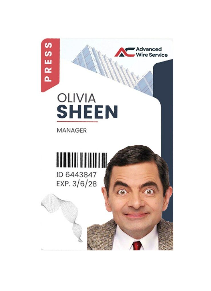 Advanced wire service press pass template in PSD format Advanced wire service press pass template in PSD format