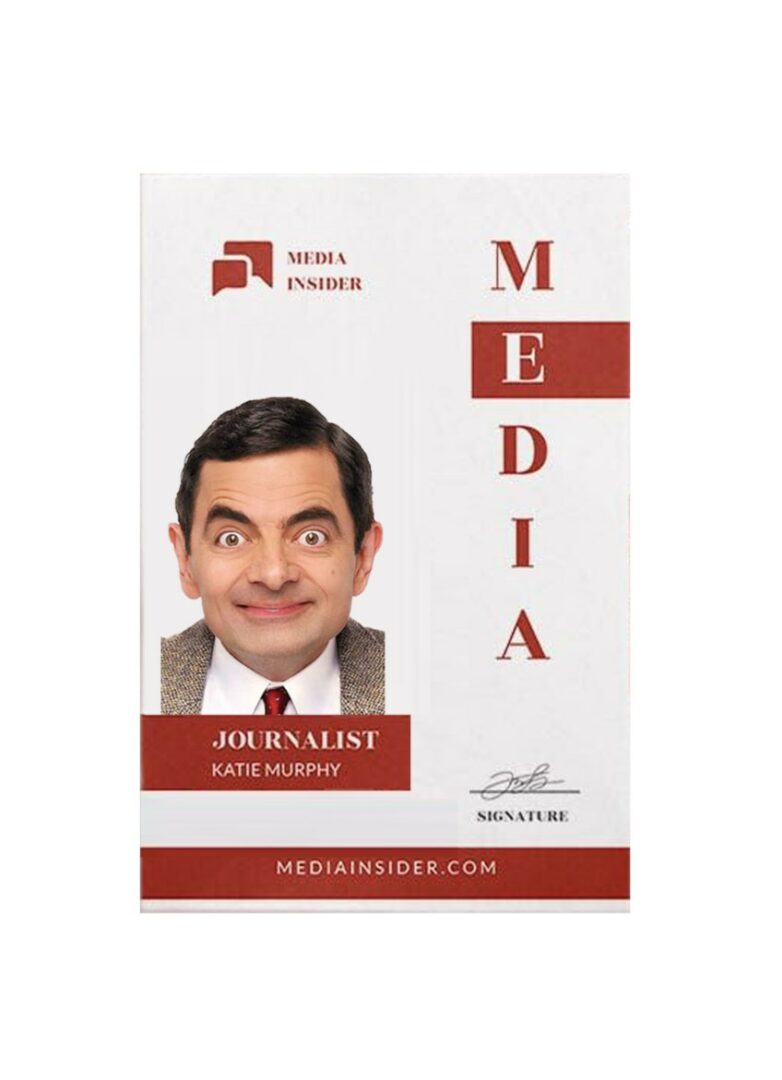 Media insider journalist pass card template in PSD format Media insider journalist pass card template in PSD format