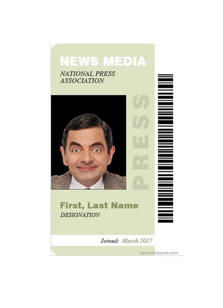 News media press access document template in PSD format News media press access document template in PSD format