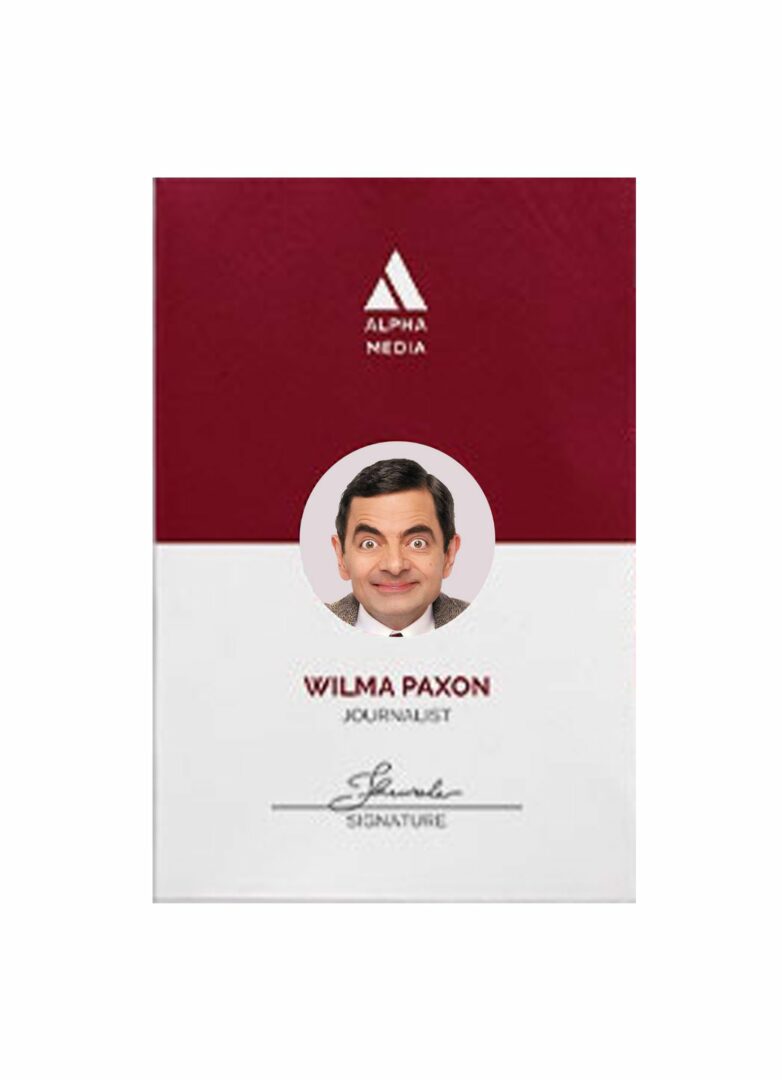 Press journalist badge id template in PSD format Press journalist badge id template in PSD format