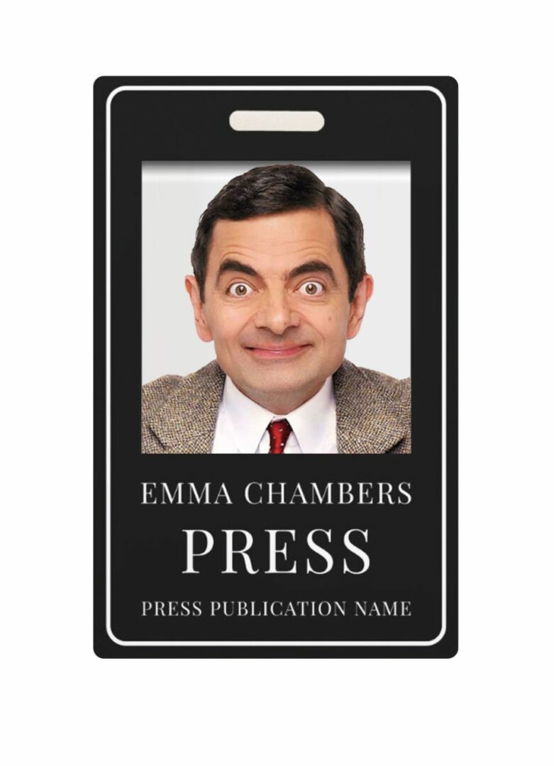 Press publication pass template in PSD format Press publication pass template in PSD format