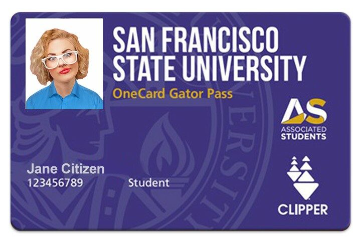 San Francisco State University student ID template in PSD format San Francisco State University student ID template in PSD format