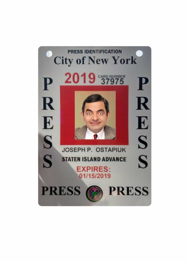 USA New York press pass access template in PSD format USA New York press pass access template in PSD format