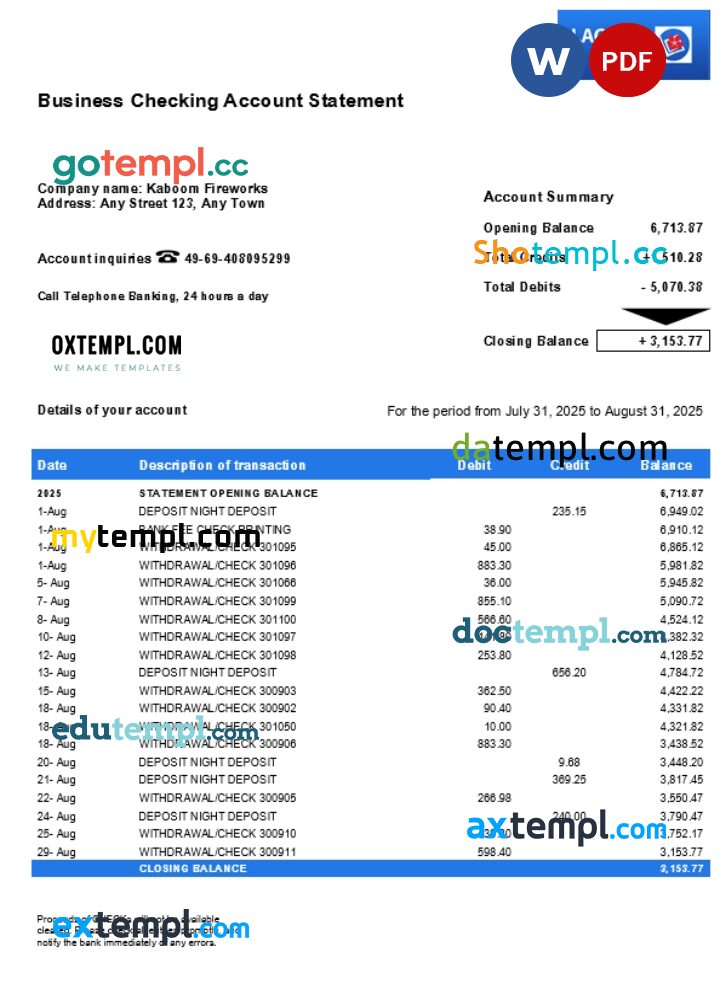 Lao Viet business firm statement Word and PDF format Lao Viet business firm statement Word and PDF format
