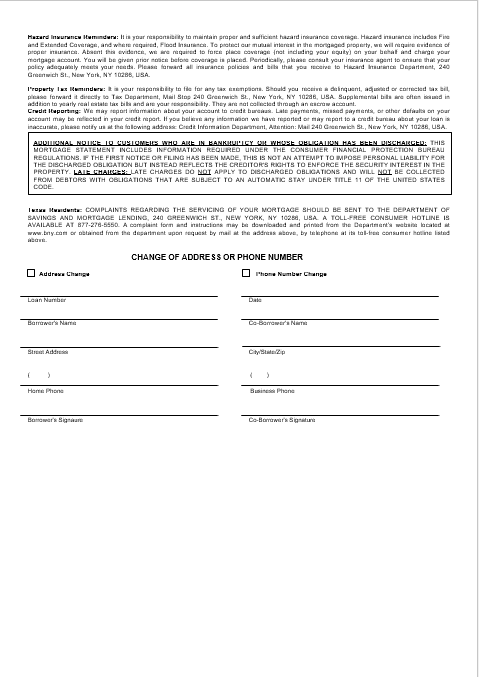USA Bank of New York Mellon bank mortgage statement in Word and PDF formats USA Bank of New York Mellon bank mortgage statement in Word and PDF formats - Image 2