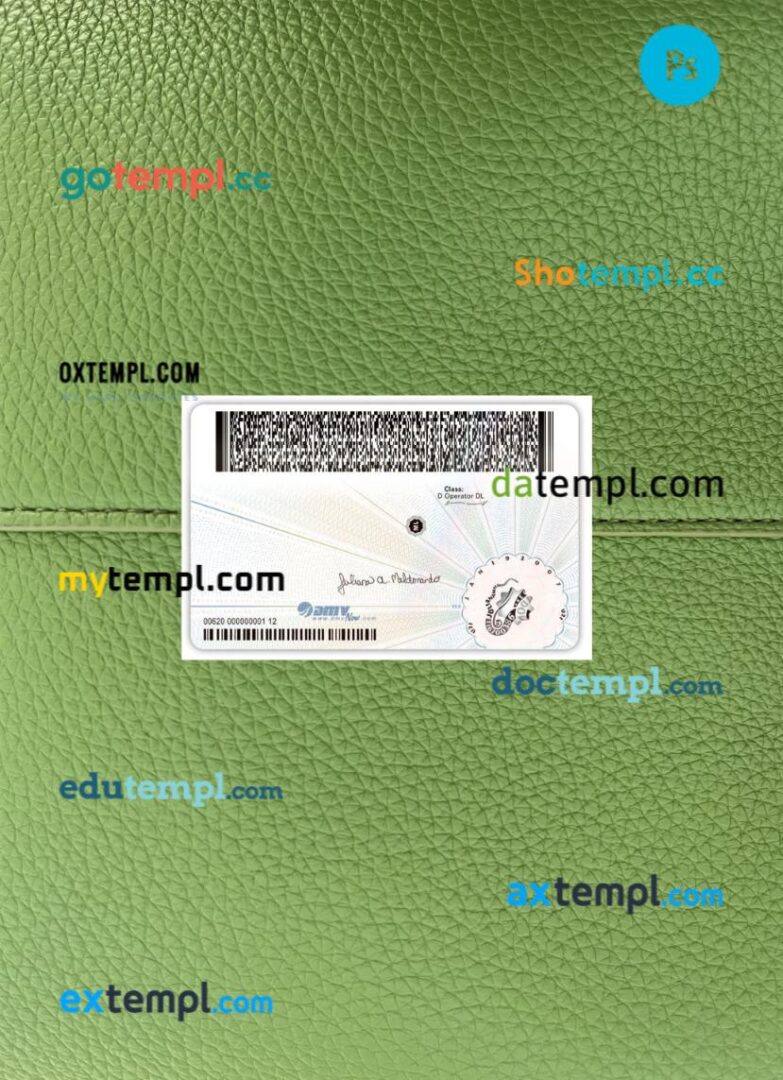 USA Virginia under 21 driving license PSD files, scan look and photographed image, 2 in 1, 2025-present USA Virginia under 21 driving license PSD files, scan look and photographed image, 2 in 1, 2025-present - Image 2